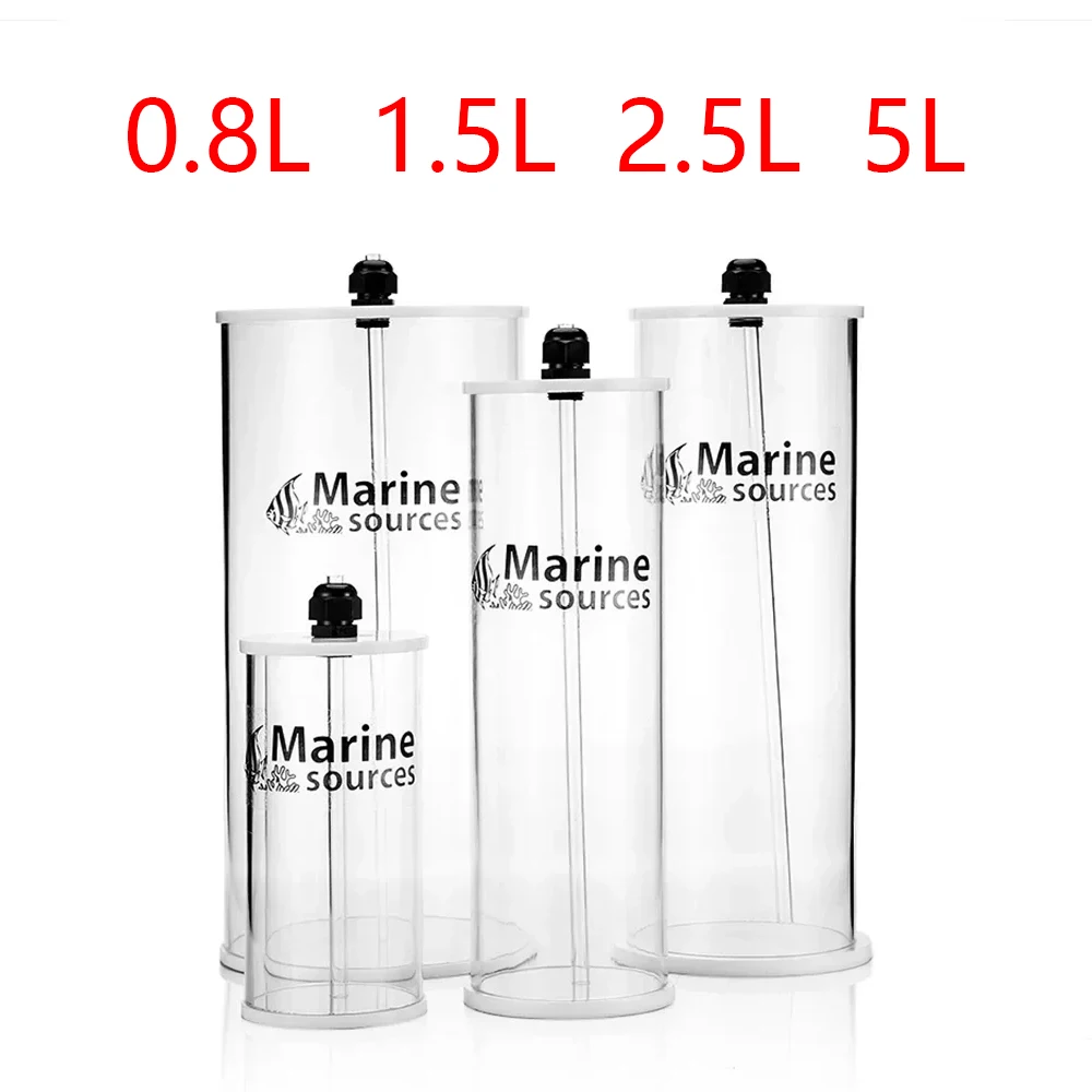 

Marine Source Dosing Pump Scale Liquid Storage Bucket With Scale 0.8L 1.5L 2.5L 5L Liters High Quality Acrylic made Reef