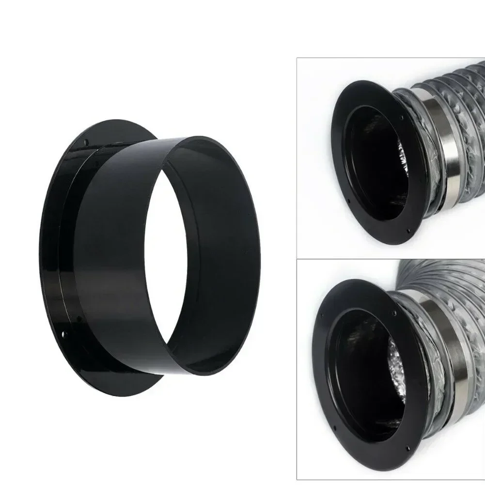 100/125/150mm Straight Pipe Flange Connector Ventilation Ducting Exhaust Pipe Connectors Air Outlet Exhaust Outlet Connector