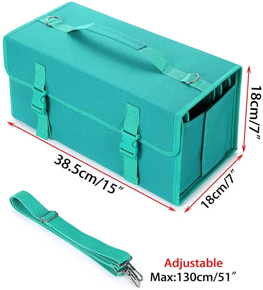 알코올 마커 및 아트 스케치 마커, 영구 페인트 마커 용 가방 홀더를 운반하는 새로운 80/120/171 슬롯 마커