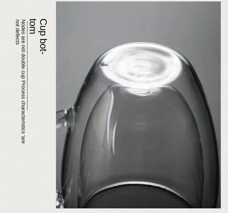 tasse à café en verre à double paroi résistante à la chaleur