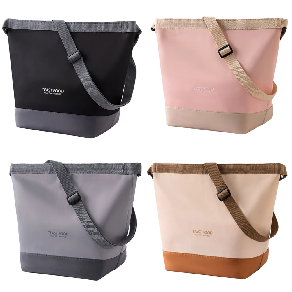 Lunch bag lunch cooler bag Foldable Lunch Bag Aluminum Foil Portable Bento Bag Waterproof Thermal Lunchbox Large Capacity Outdoor Travel Work