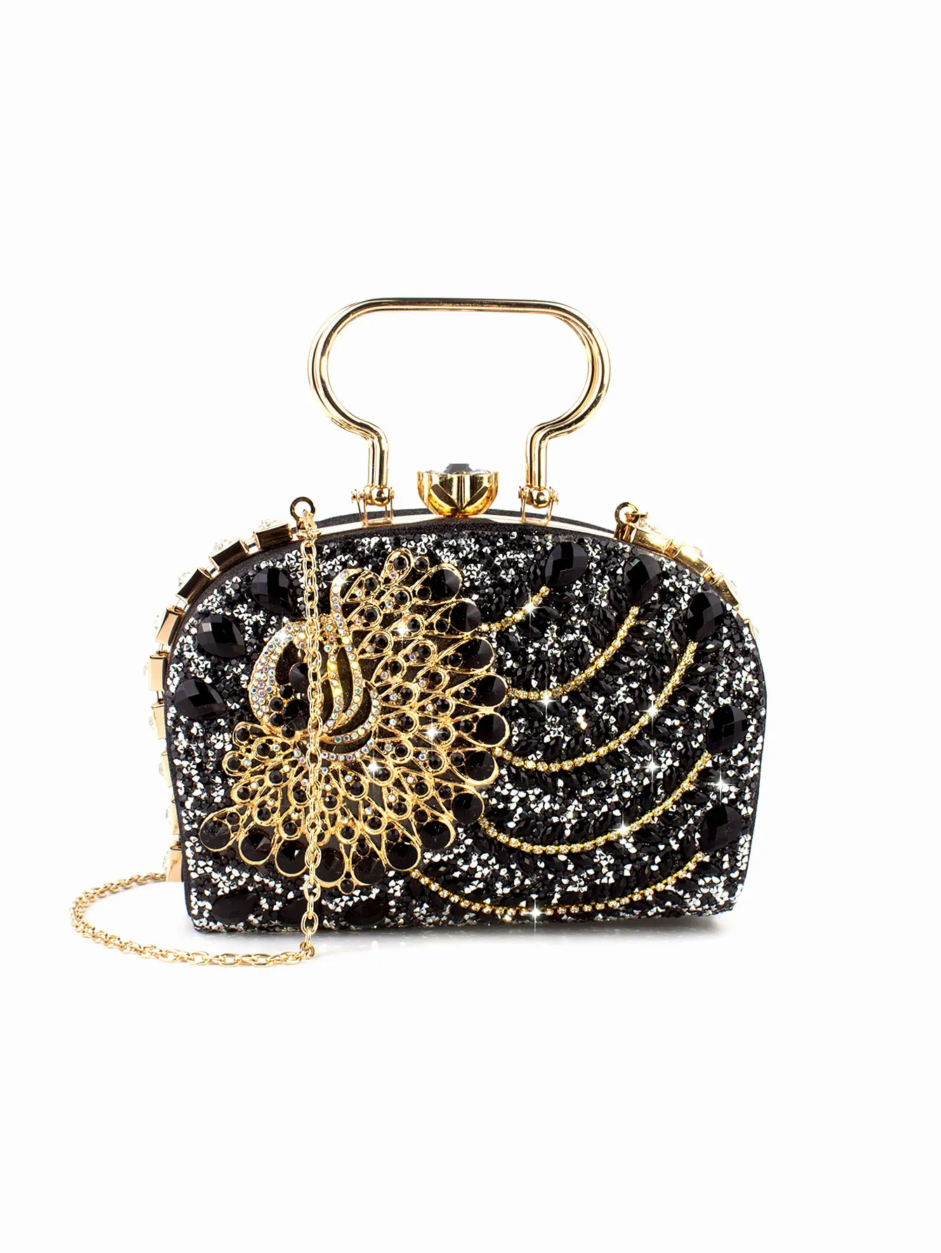 Shiny,Elegant,Exquisite Mini Sequin Decor Chain Square Bag Dinner Bag,Evening Bag For Party Girl,Woman,For Female