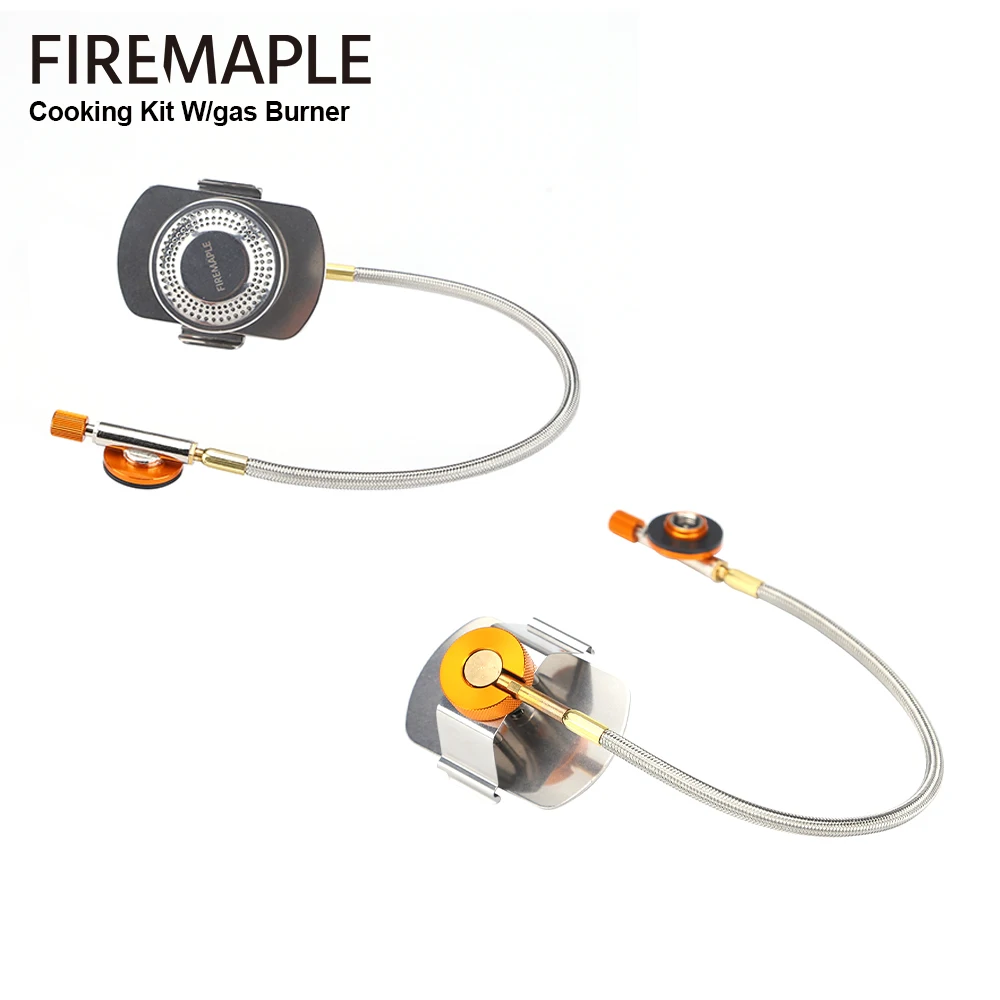 Feuer-Ahorn-Kochset mit Gasbrenner, Kochgeschirr-Set, Outdoor-Herd, Camping-Topf-Set, Kochsystem für Wandern, Camping und Picknick – Detail 6