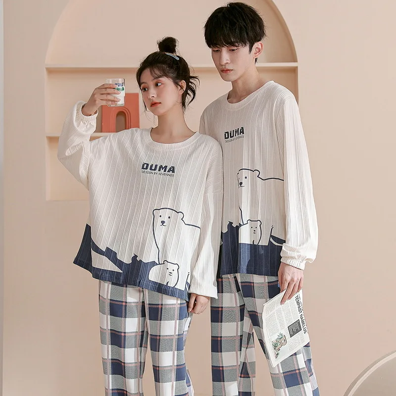 Couples 100% Cotton Plus Size Sleepwear Sets