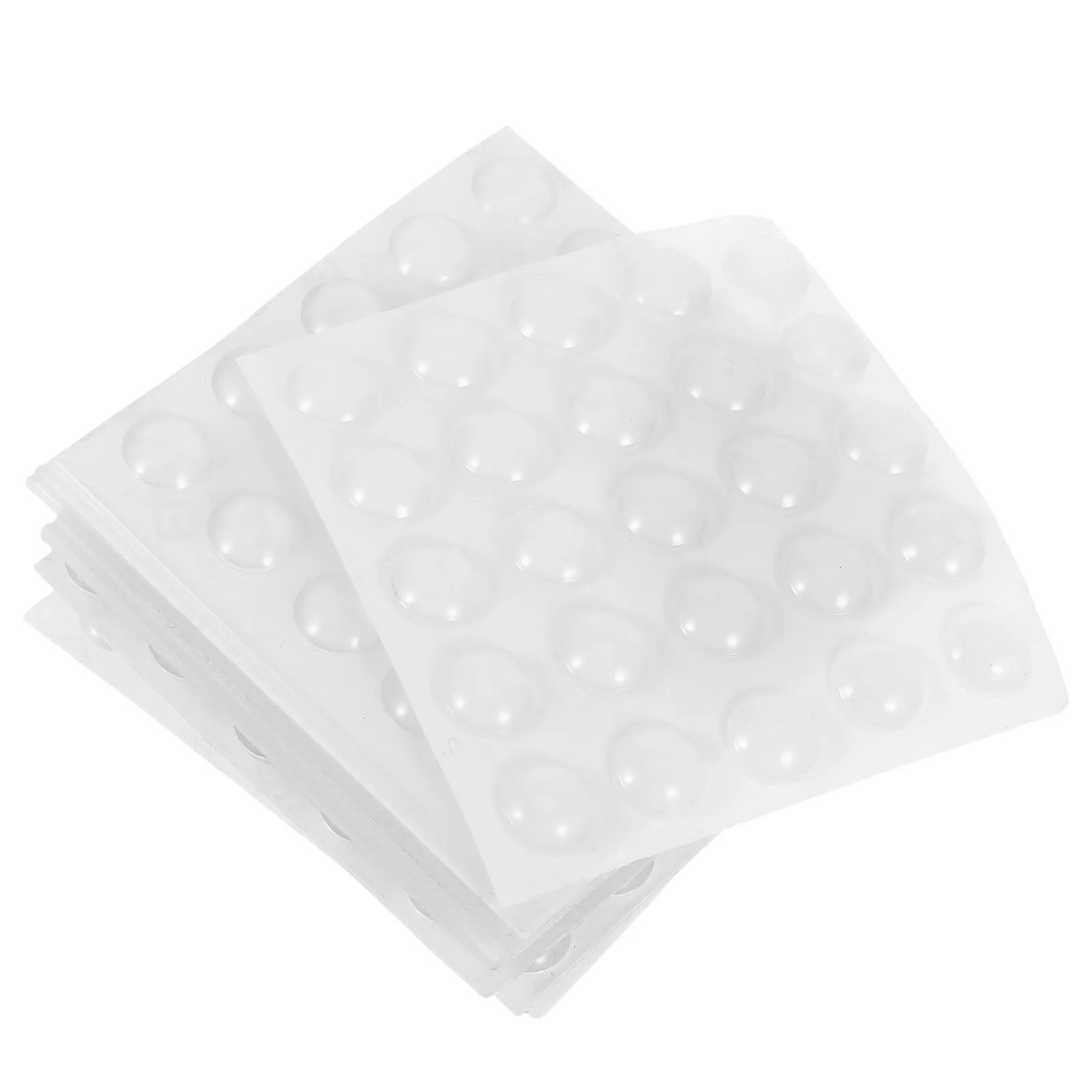 200Pcs 투명 실리콘 조용한 도어 범퍼 캐비닛용 초박형 패드 냉장고 소음 감쇠 스토퍼 투명 접착 범퍼 패드