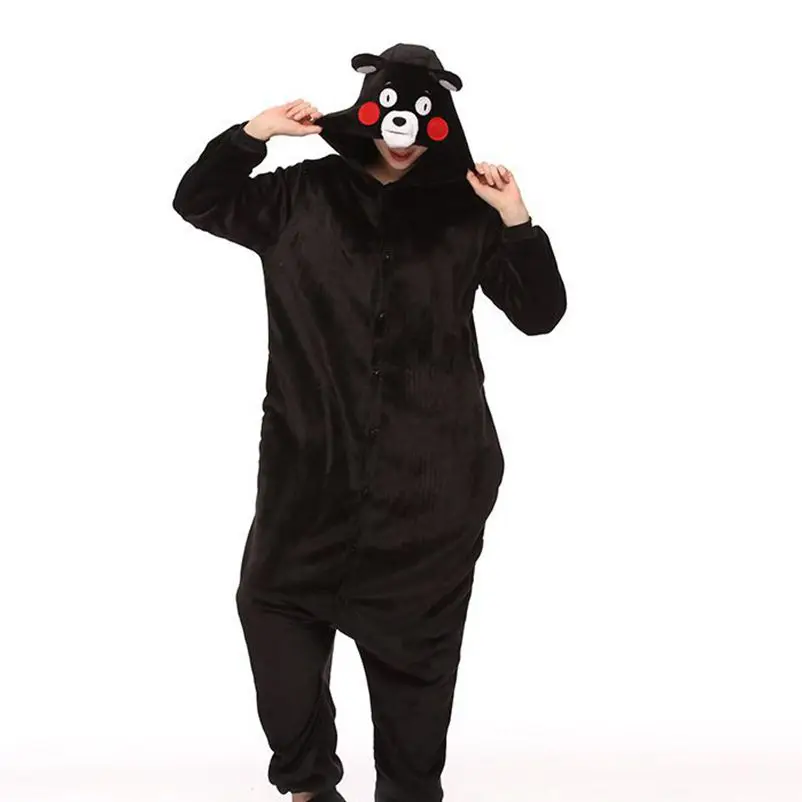 Kumamon Bear Kigurumis Anime Onesies Women Men Overalls Funny
