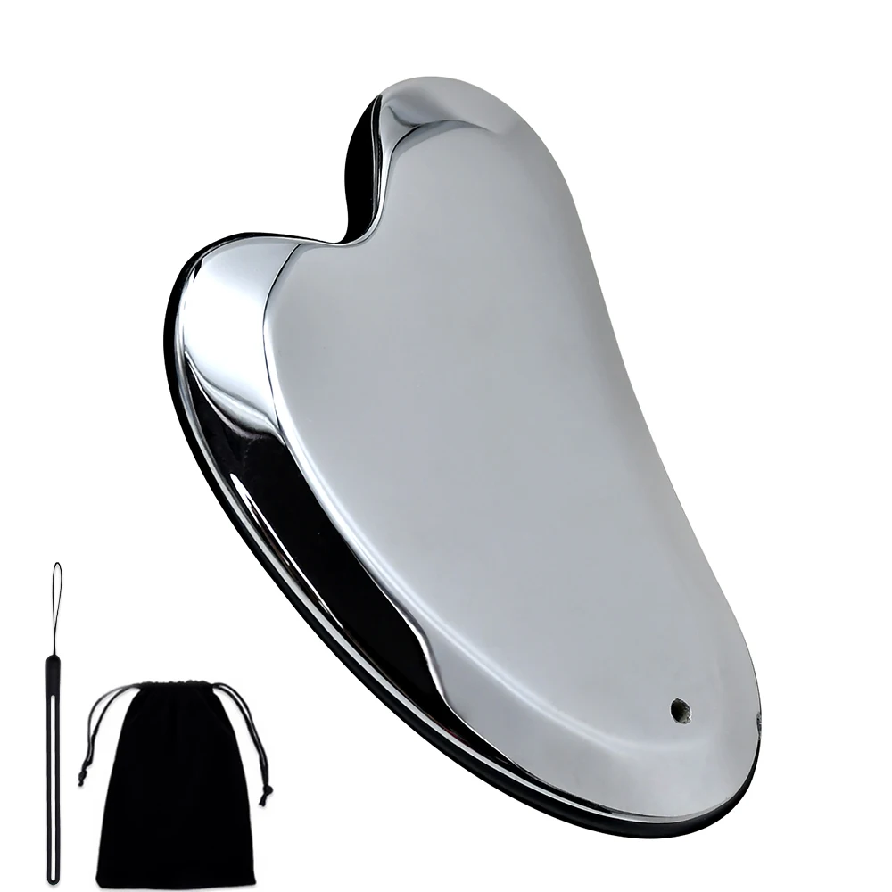 Terahertz Gua Sha Massage Tools Natural Jade GuaSha Facial Massager Gouache Scraper Stone for Face Neck Body SPA Beauty Scraping