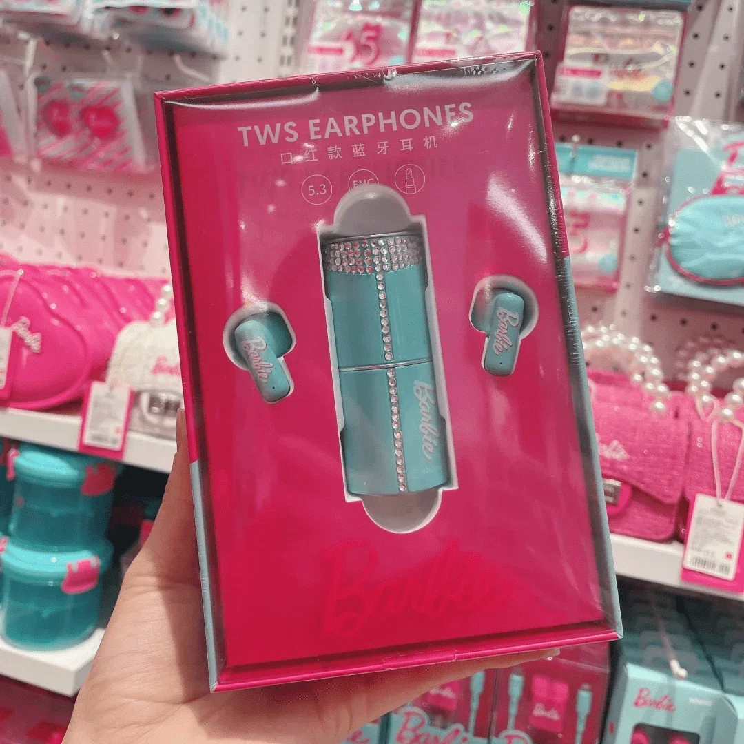 Genuine MINISO Barbie Series TWS Bluetooth Headphones Pink