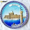 10cm Portuguese Lisbon Paris Austria Switzerland Finland Netherlands Norway American Ceramic Plate Home Decor Tourist Souvenir 5