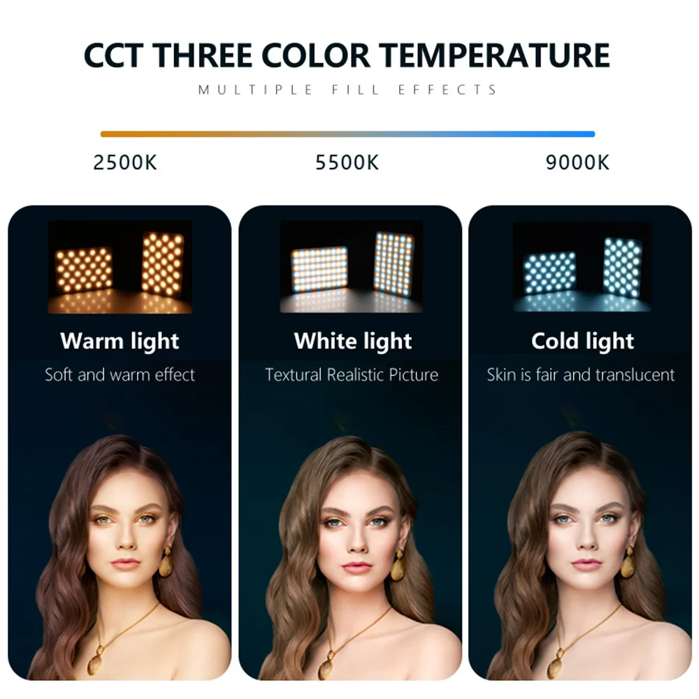 Luz de Preenchimento para Transmissão ao Vivo Luz de Preenchimento Ajustável Modo Clip-on Led Telefone Tablet Selfie Videoconferência Novo - Image 5