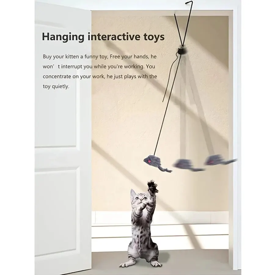 Door Hanging Cat Toy Stress Relieve Living Room Kitten door hanging cat toy