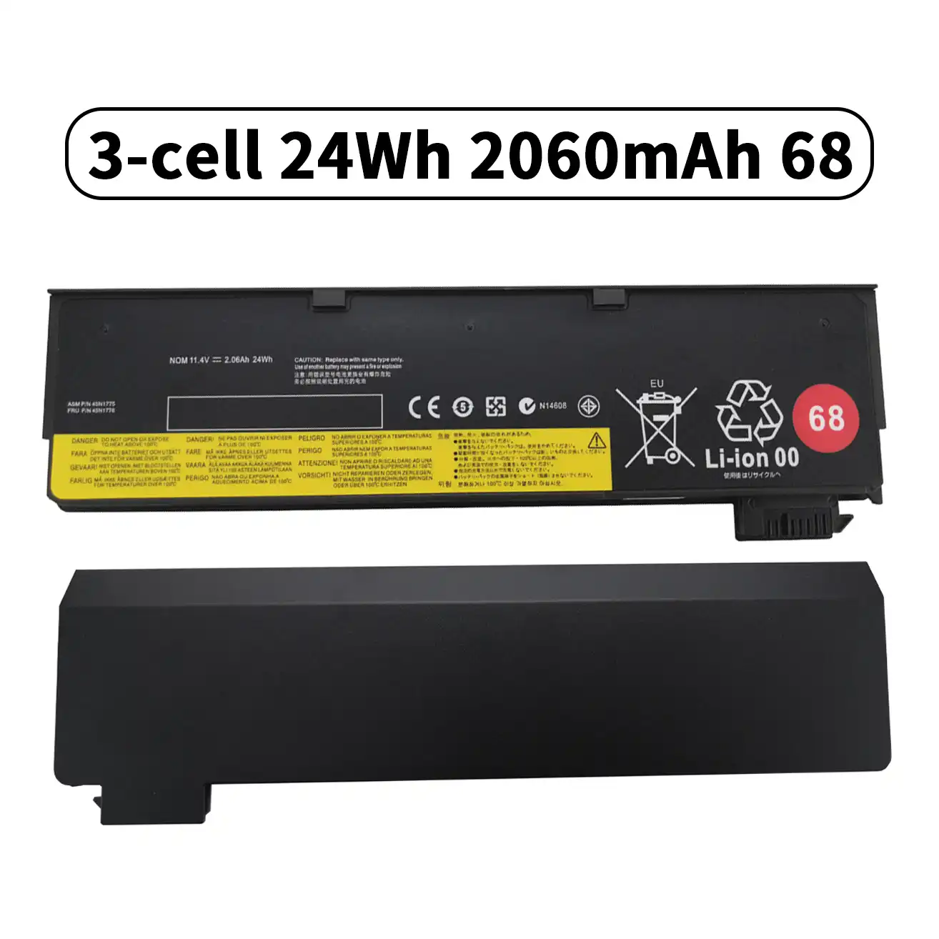 K KYUER 48Wh 68 Batterij voor Lenovo ThinkPad X240 X250 X260 X270 W550