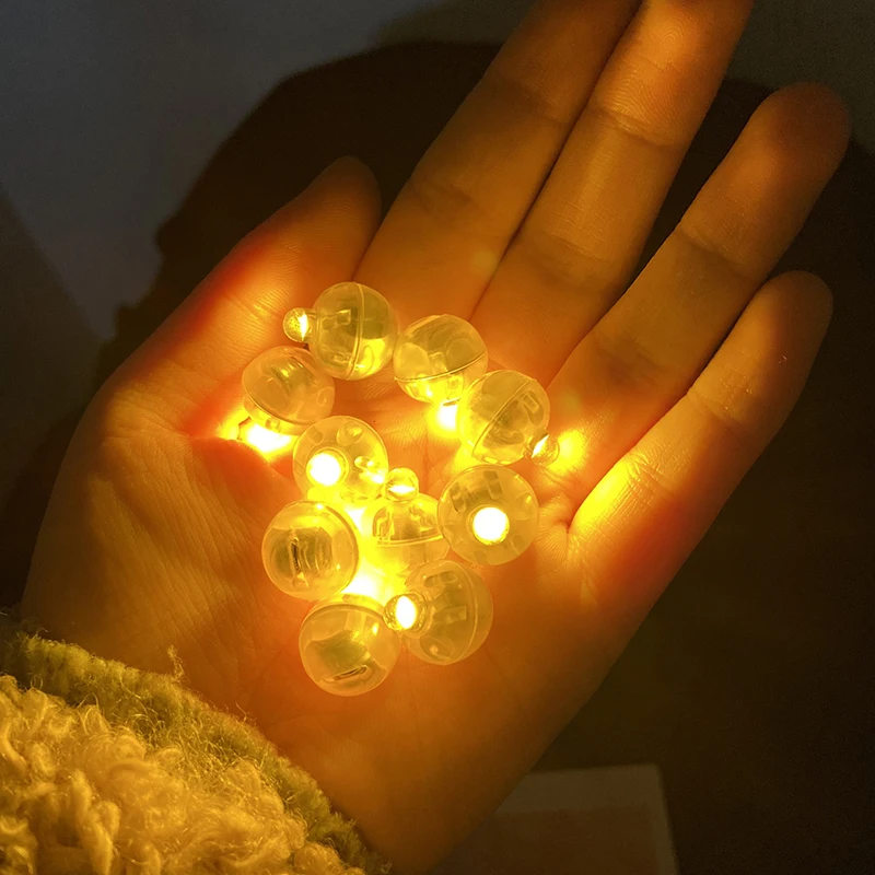 Mini Led Light Glow Light 10pcs Round Ball Led Balloon Lights For Party Decoration