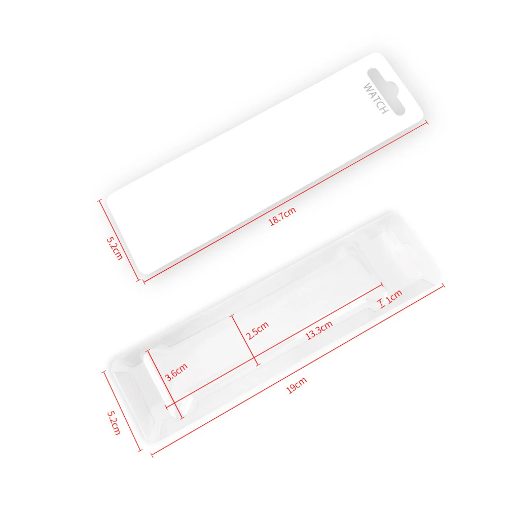 20Pcs Simple Mini Style Package Box Watchband For Apple Watch Band Storage Leather Silicone Nylon iWatch Strap Metal Packing Box