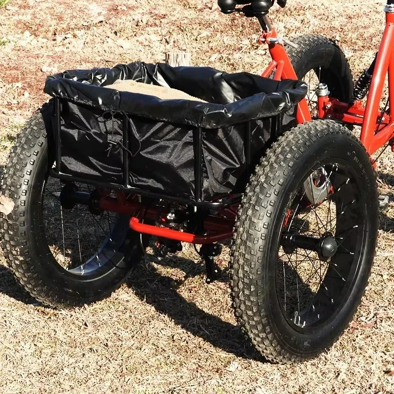 20" Four-Wheel Cargo Fat Bike 4