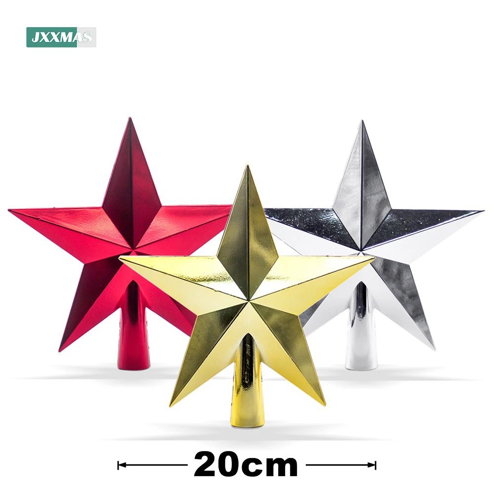 Christmas Tree Top Star 20cm 3D for Christmas Tree Ornaments christmas tree decoration,christmas star decoration