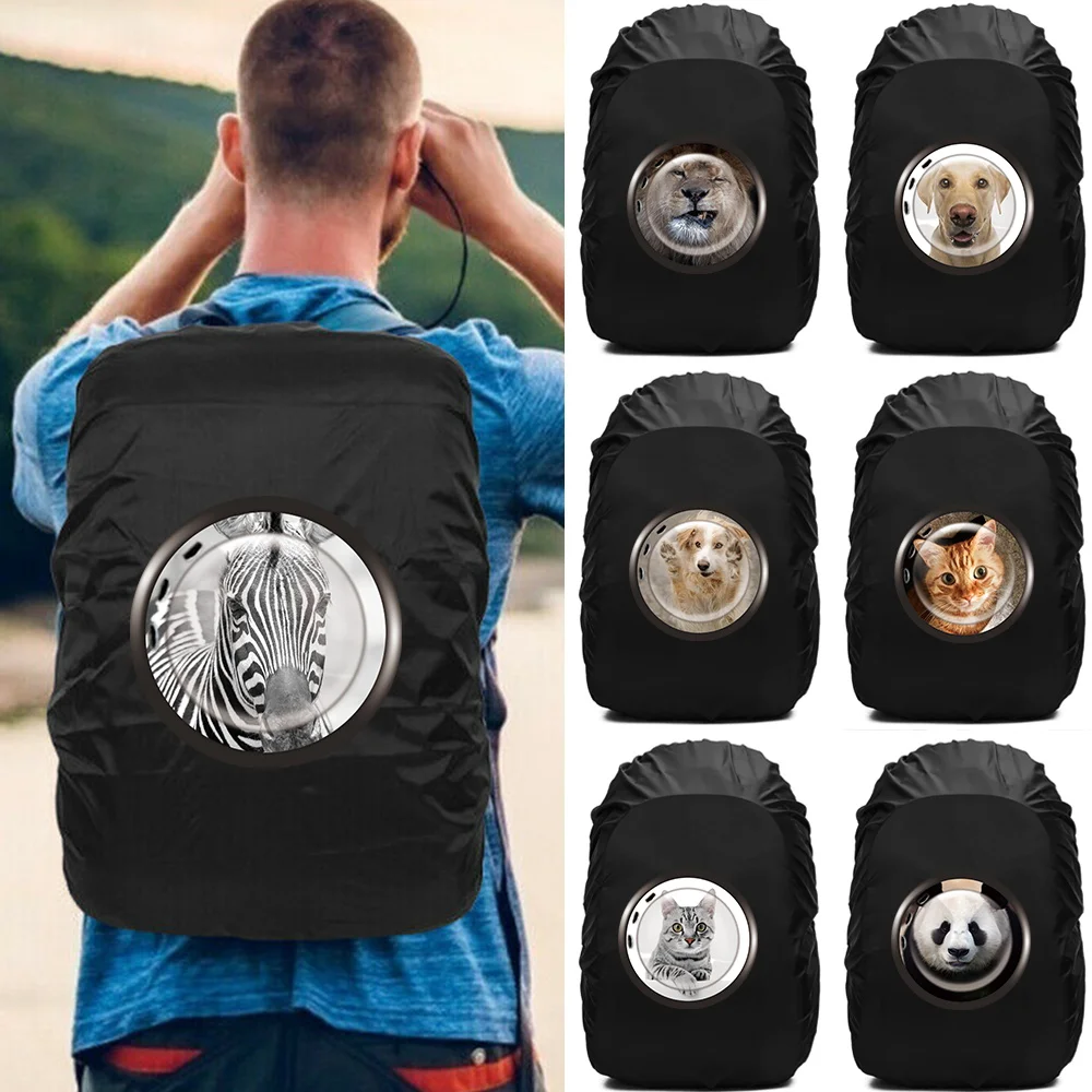 

Backpack Rain Cover 20-70L Dustproof Cover for Back Bag Window Print Rainproof Cover for Camping Hiking Climbing Bag Raincover