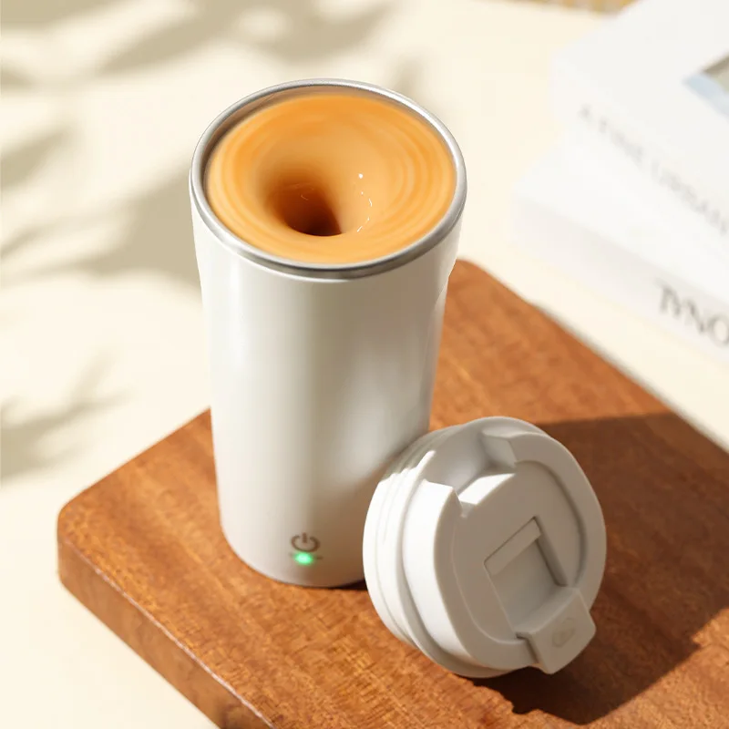 Electric Magnetic Automatic Mixing Cup USB Rechargeable Household Waterproof Bottle 400ML Milk Coffee Blender Self Mixing Mug 4