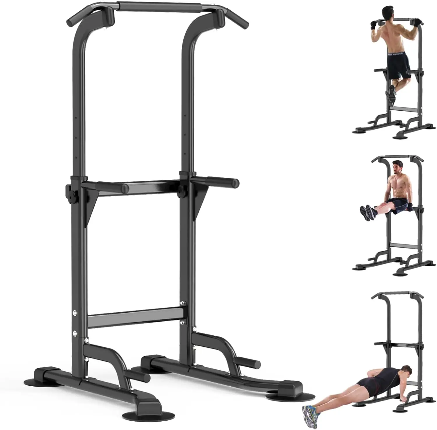 Power Tower Pull Up Dip Bar For Home Gym Multi-Functional adjustable Strength Training Fitness Workout Station Chin-U