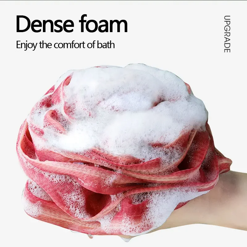 Soft Mesh Bath Sponge Ball Elastic Mesh Design Body Cleaner Exfoliating Bath Flower Nylon Cleaning Brush Bath Puff Body Cleaning