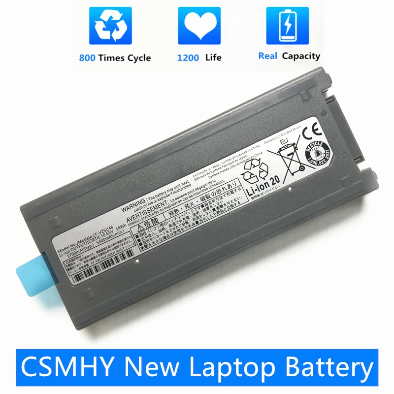 

CSMHY New CF-VZSU48 Laptop Battery For Panasonic Toughbook CF-19 CF19 CF-VZSU48R CF-VZSU28 CF-VZSU50 CF-VZSU48U 10.65V