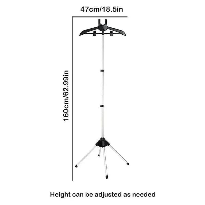 Clothes Steamer Rack Steamer Stand Telescopic Garment Steamer Rack Height Adjustable Garment Foldable Standing Hanger for Steaming Clothes
