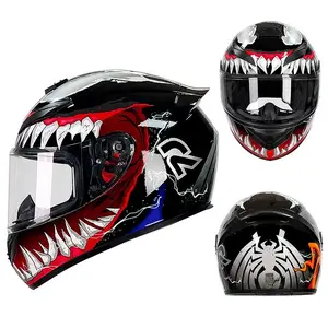 FiViolet Casque Moto Série Moto-03 Motocross Descente Puzzles ete