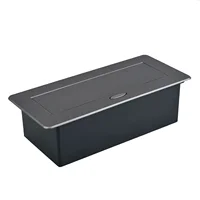 เต้ารับแบบป๊อปอัพอเนกประสงค์แบบยกขึ้นช้า พร้อมช่องเสียบ USB/HDMI แบบ UK - เต้ารับติดตั้งในโต๊ะประชุม ทำจากอะลูมิเนียมอัลลอย 2