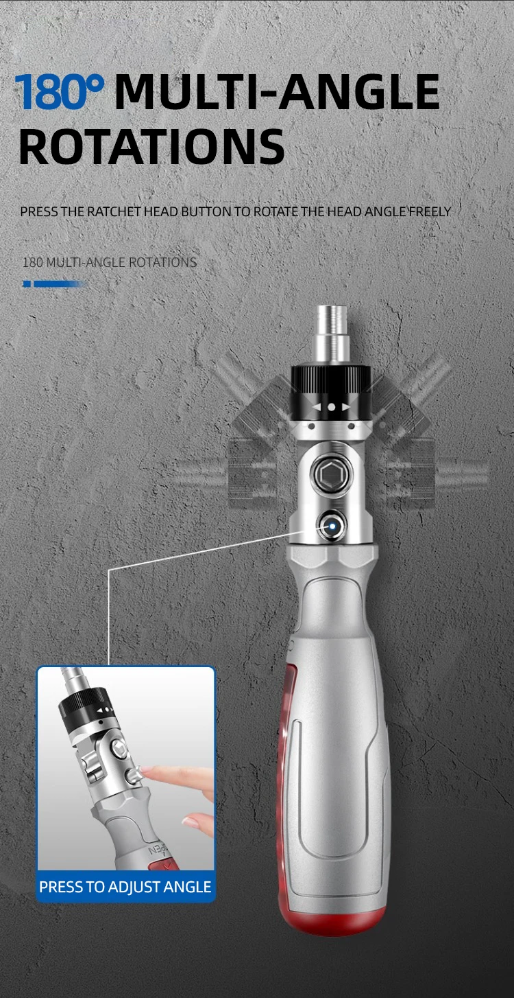 Description Picture 5 of itemAIRAJ Wanxiang Ratchet Screwdriver Set Scalable Multi-Functional Home Use Plum Blossom shaped Rice shaped Ratchet Screwdriver