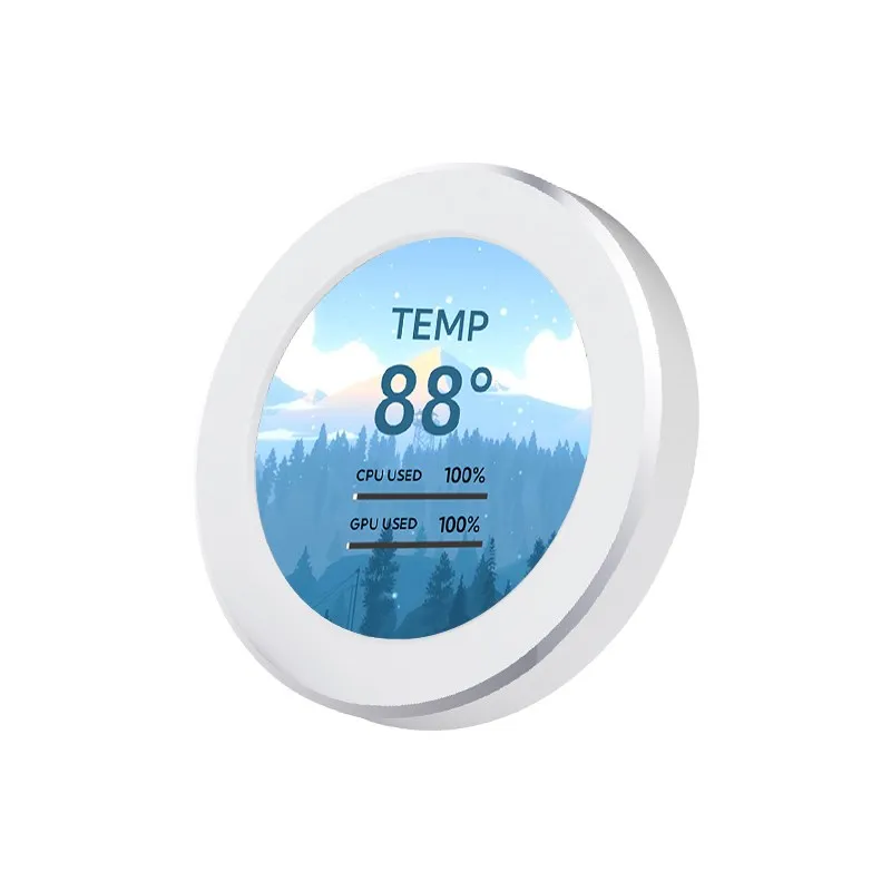 Tela Usb Secundária Ips Auxiliar Refrigerado a Água Display Lcd Redondo 480x480 Cpu Gpu Ram Monitoramento Hdd pc Aida64 Livremente 21 - Imagem 3