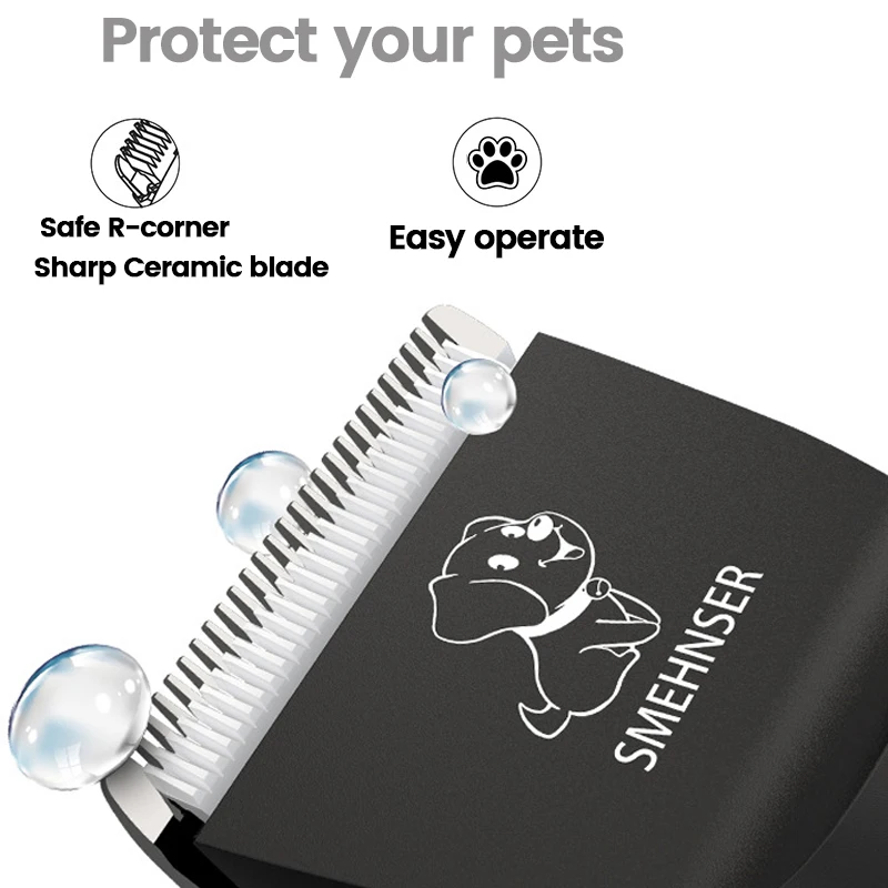 Professional Dog Clipper High Power Dog Hair Cutter Low Noise Pet Trimmer Grooming Clippers With Guard Combs For Animals pet hair trimmer dog hair trimmer dog clipper pet clipper hair trimmer