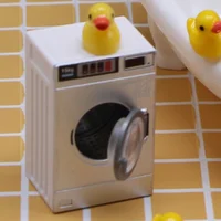 Miniature Dollhouse Appliances Washing Machine Model Baby Toy for Children Pretend 2