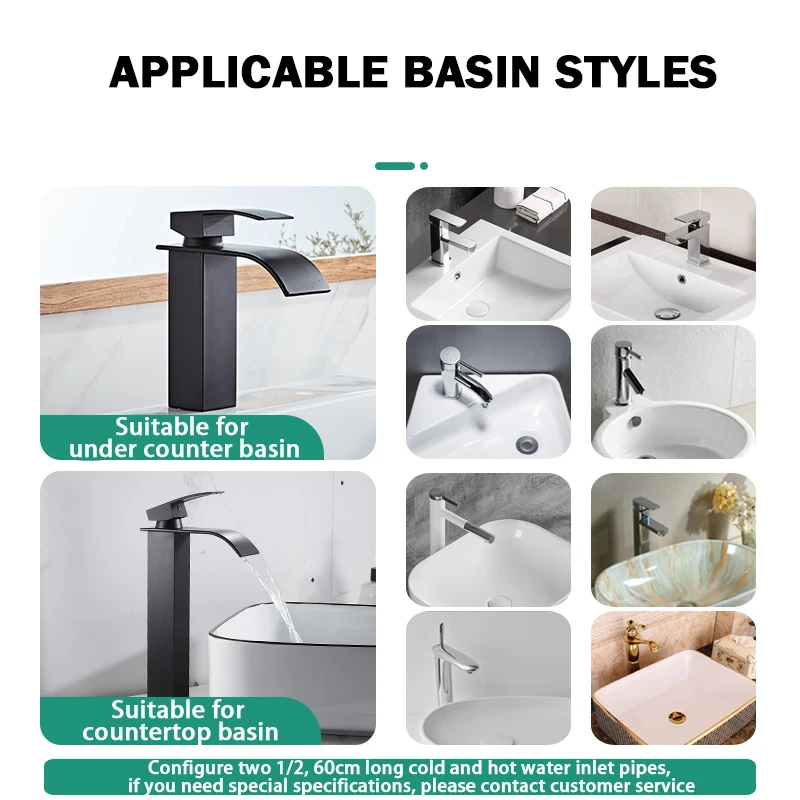 Bathroom Basin Faucet Waterfall Basin Sink Faucet Brass Bath Faucet Hot&Cold Water Mixer Vanity Tap Deck Mounted Washbasin basin faucet bathroom faucet