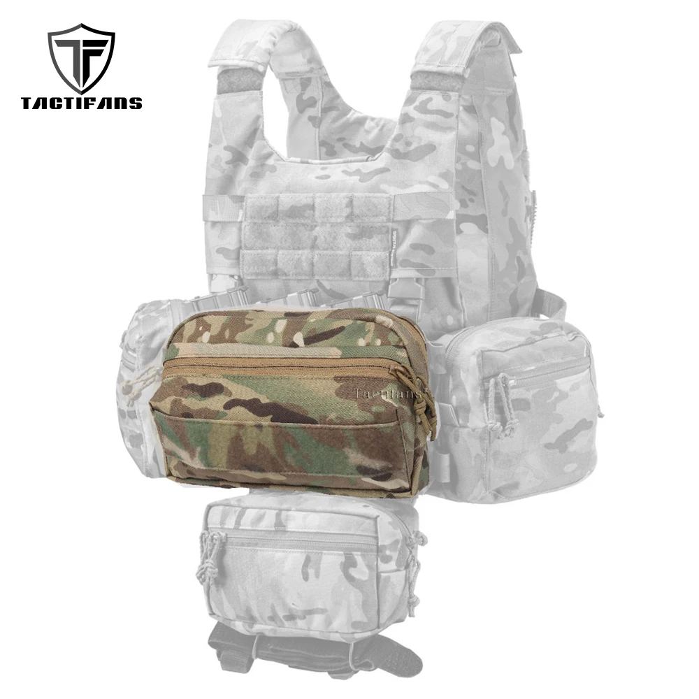 SS Style CCS GP Tactical Pouch MOLLE Mounting System Double Zipper Utility Storage Bag For MKV Chassis Placard Hunting Vest