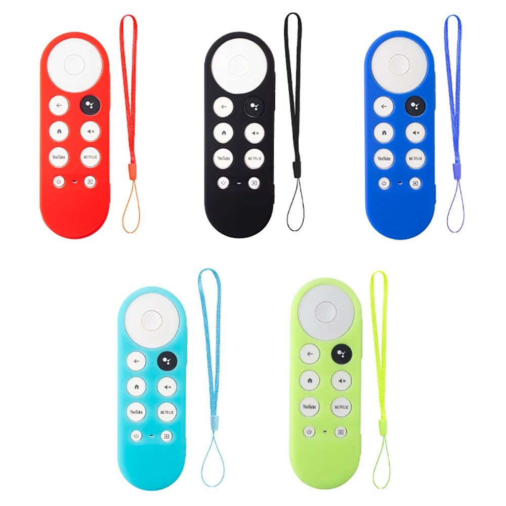 Soft Silicone Case For 2020 Google Chromecast 4k Snow Remote Protective Cover Shell Non-slip For Chromecast Smart TV Remote