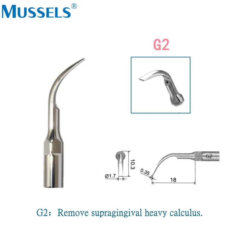 Dental Ultrasonic Scaler Tips G P E Type Scaling Endo - Foto 6