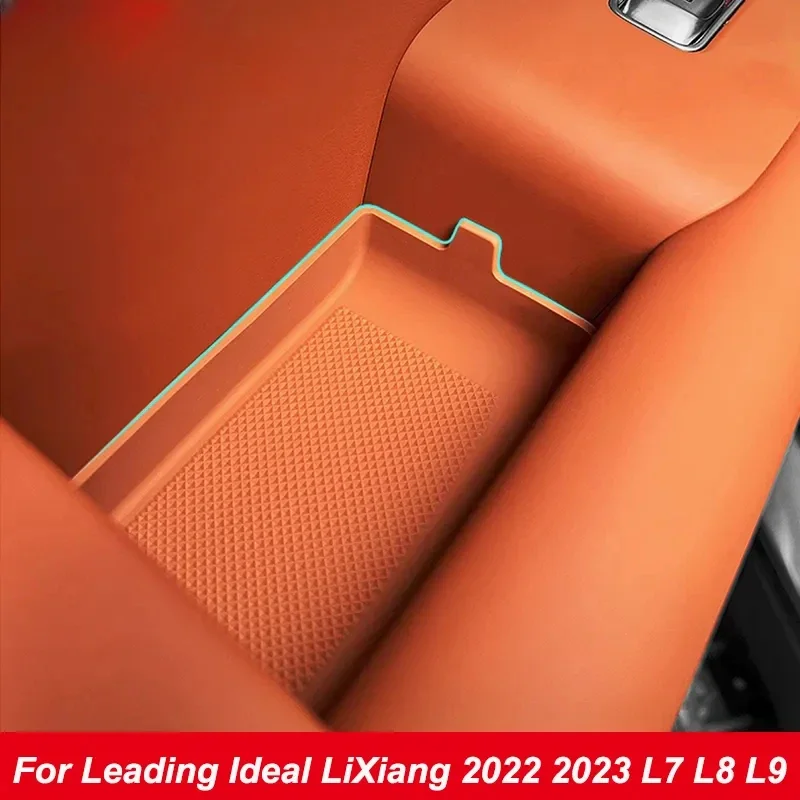 

For Leading Ideal LiXiang 2022 2023 L7 L8 L9 Car Interior Door Handle Silicone Storage Mat Door Slot Protective Mat Accessories