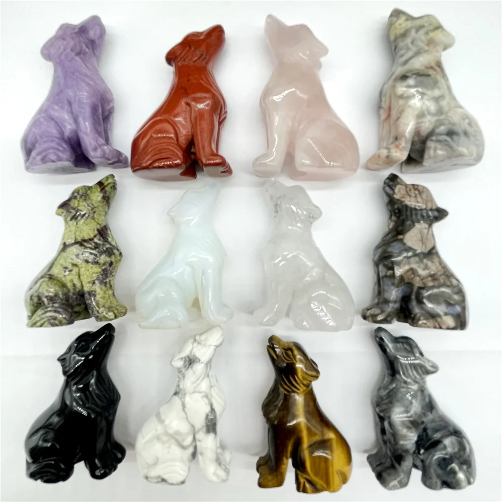 

2 шт., подвеска в виде волка ручной работы