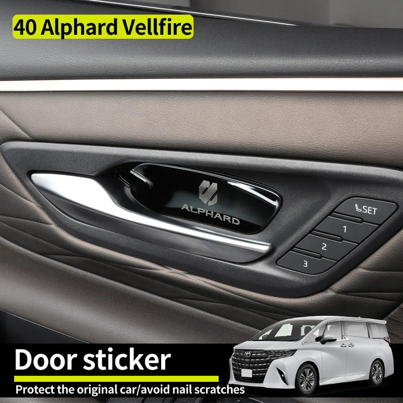 

Для 2023-2024 года, Alphard Vellfire 40 серии, литые аксессуары, внутренняя ручка, наклейка на дверь, модификация, украшение