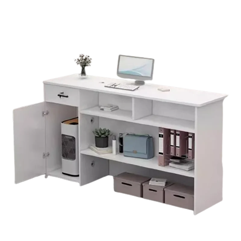 Nordic Display Reception Desks Modern Small Bar Counter Office Reception Desks Cashier Luxury Mostrador Commercial Furniture