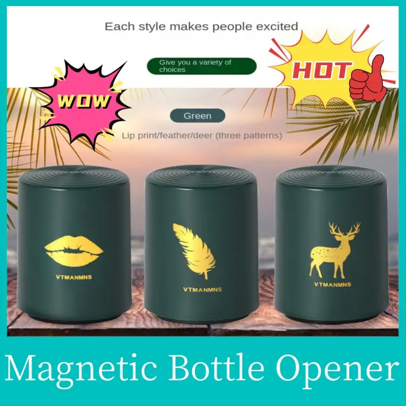 

Nymph Creative Magnetic Automatic Beer Bottle Opener Kitchen Stainless Steel Press Lid Beer Corkscrew Tools Portable Bar Gadgets
