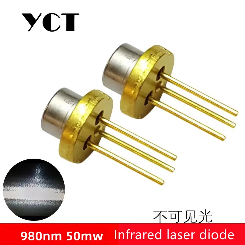 적외선 레이저 다이오드 적외선 발광 튜브, 위조 방지 레이저 보조 조명 관점 모듈, YCT, 980nm, 50mW