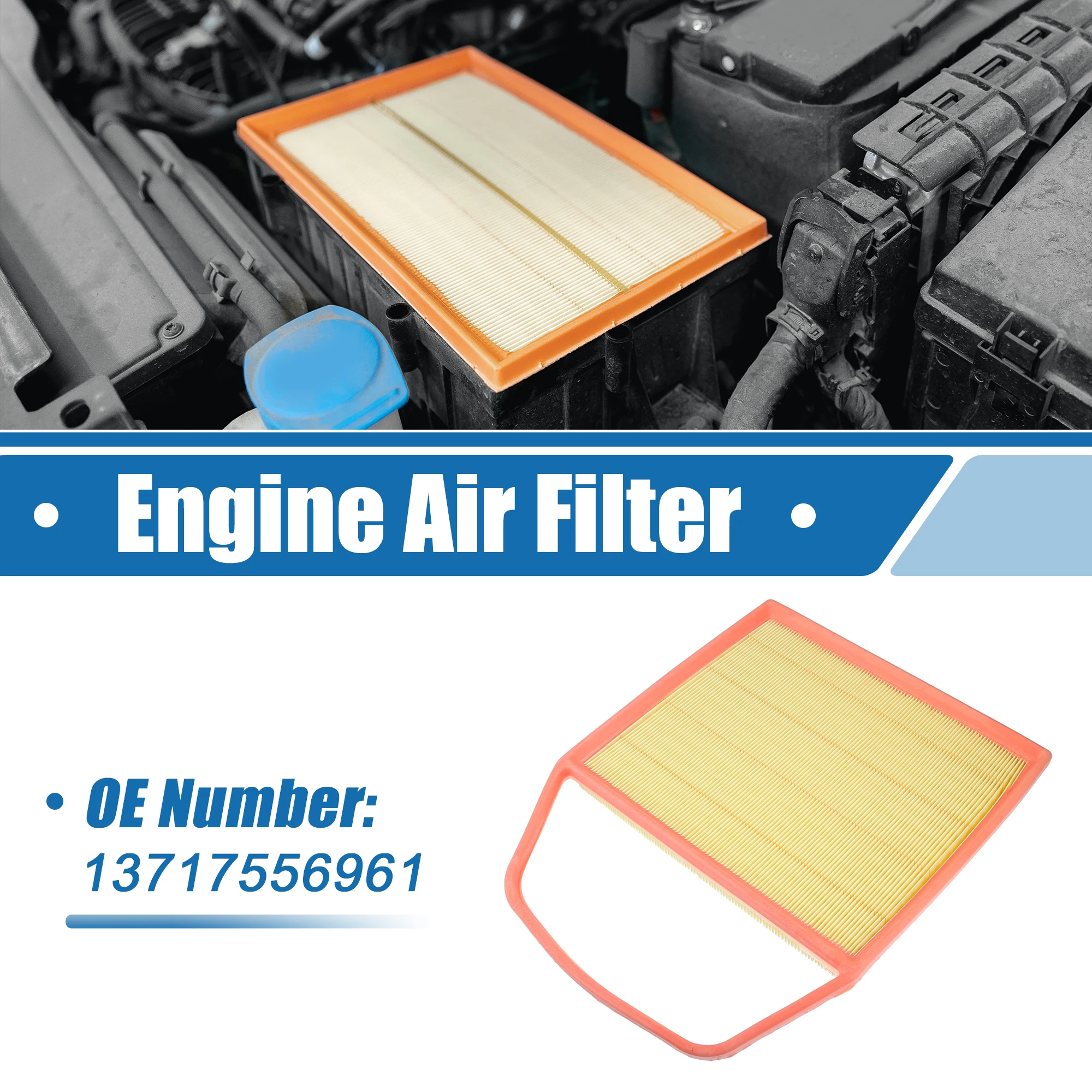 X Autohaux Filtro Di Aspirazione Del Flusso D'Aria Per Auto 13717556961 Per Bmw 135I 335I/D/Is/Xi 528I/Xi 535I/Xi Z4 1 Serie M Xdrive Gt 2007-2016