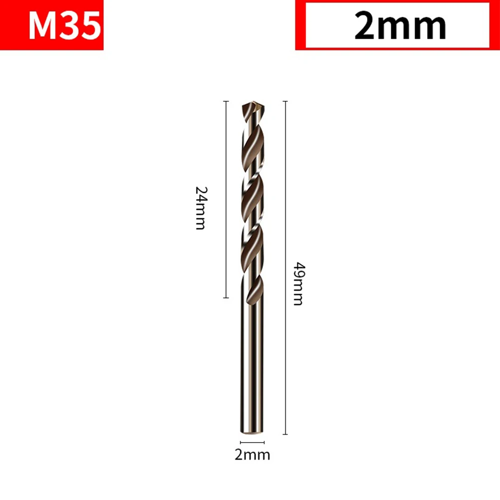 10 stücke HSS M35 Kobalt Bohrer Bohrer Runde Schaft Pistole Bohrer Für Holz Metall Edelstahl Eisen Bohren loch Cutte Werkzeuge – Detail 9