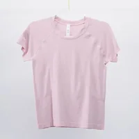 Lemon Short Edition Swiftly Tech Women Sports Short Sleeve T-shirt Seamless Knitted Stretch 2.0 Yoga Fitness Running T-shirt Top 2