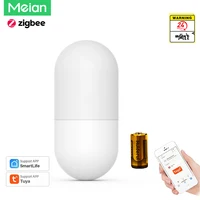 Meian PIR Motion Sensor Security Alarm Tuya Wireless Linkage Infrared Detector Zigbee Smart Home Life APP Control Compatible 1