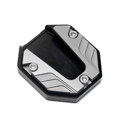 Universal Motorcycle Kickstand Foot Pad - Anti - Slip, Durable, and Stylish Design (Silver)