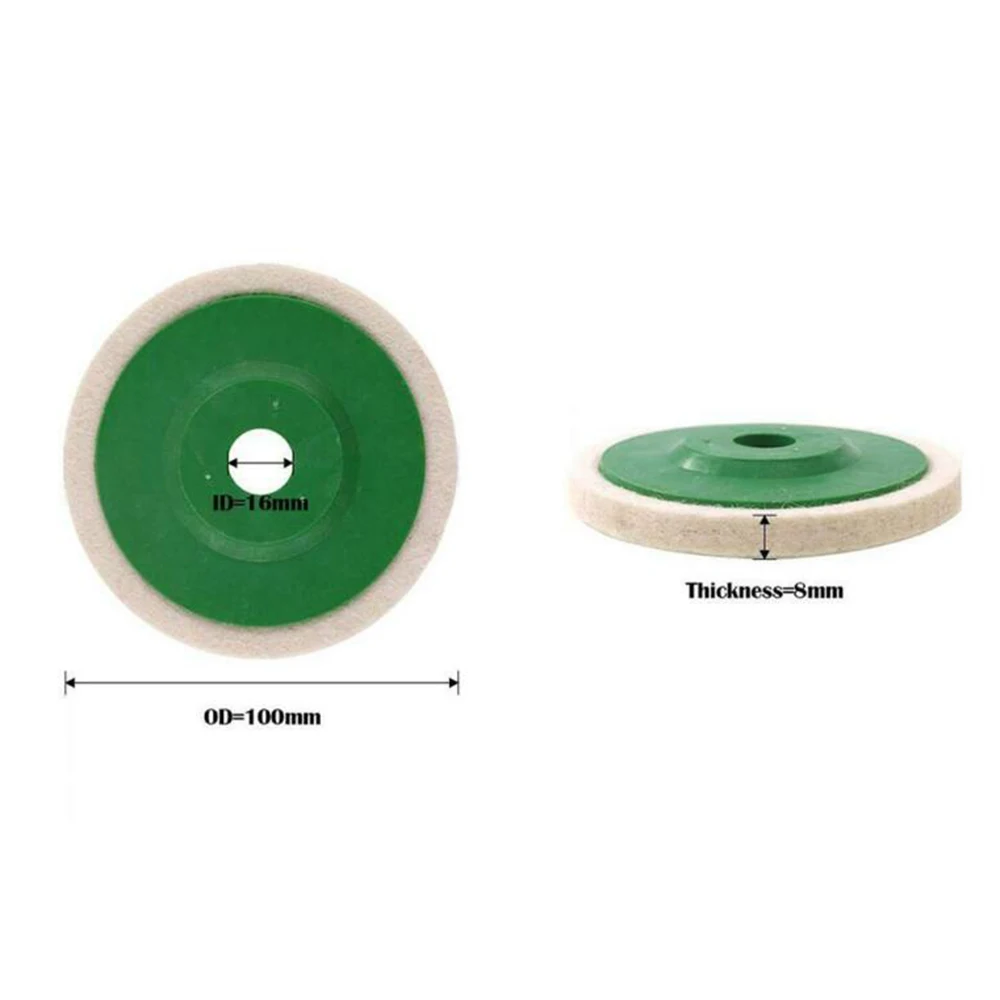 3/10pcs Wool Polishing Wheel Pads Angle Grinder Wheel Felt Polishing Pad Disc Angle Grinder Accessories for Car Maintain