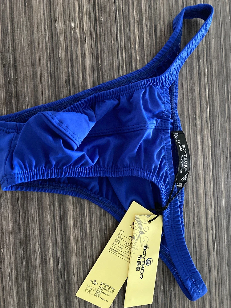 Nuova biancheria intima da uomo BOYTHOR Bikini sexy con schienale basso personalizzato privato Liscio per giocare Asciugatura rapida - immagine 3