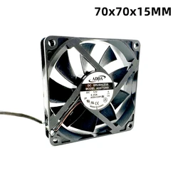 7015 70MM 70x70x15mm Cooling Fan Hydraulic Bearing New ADDA AD0712HX 12V 0.35A With 3Wires